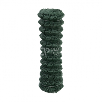 Grillage simple torsion en rouleau de 25 m fil 2.7 mm plastifié