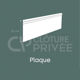 Kit Panneau Grillage rigide à sceller avec Plaque de soubassement 0.25 m  Europe Clôture