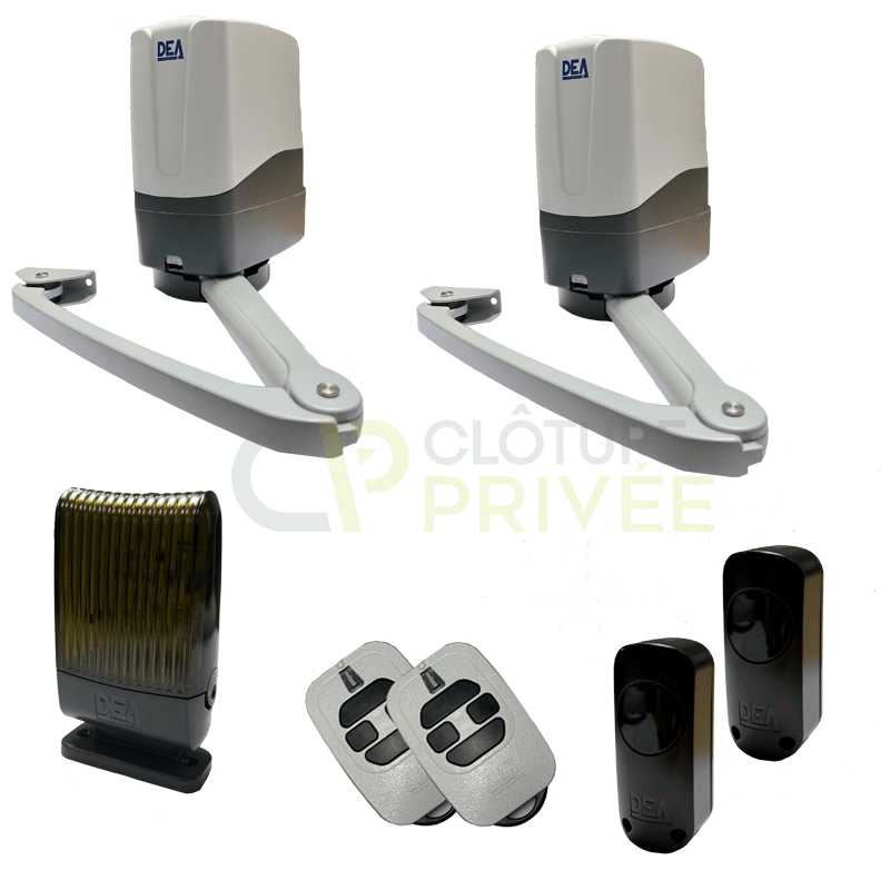 Kit moteur GEKO pour portail BATTANT 2 vantaux Kit moteur GEKO pour portail BATTANT 2 vantaux