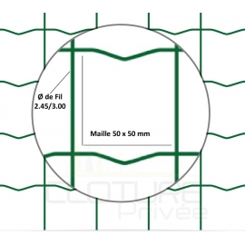 Dimension du grillage soudé surper maille 50x50 fil 2.45/3