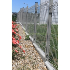 Plaque béton / soubassement 1/2 chaperon H. 25