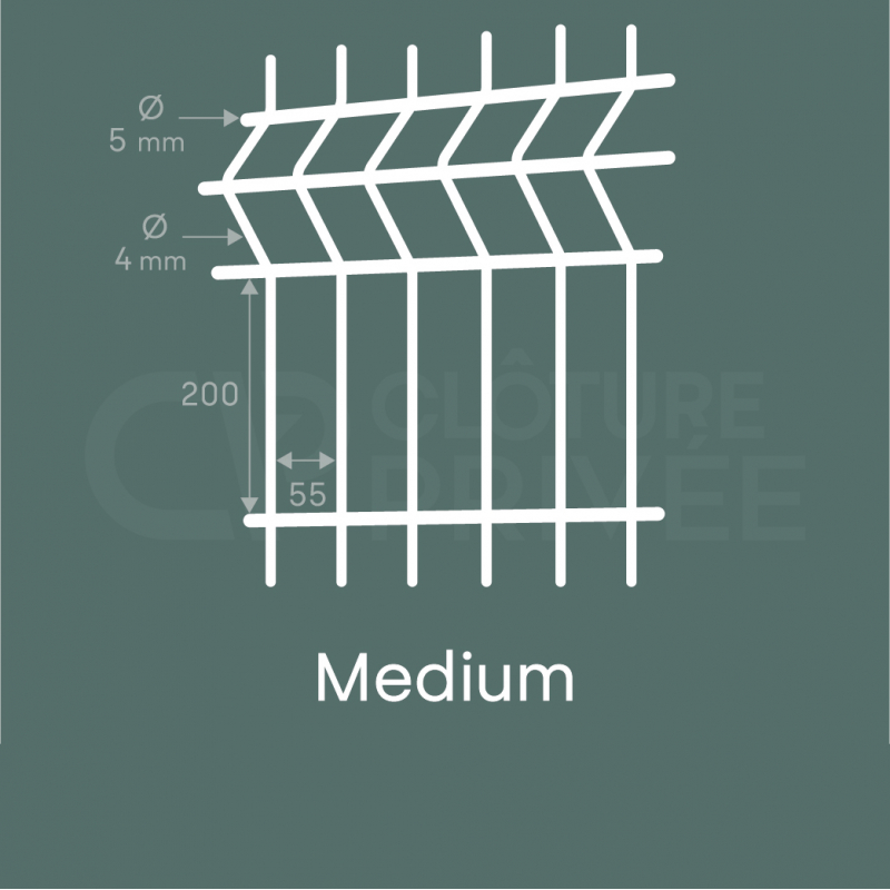 Grillage rigide  Clôture rigide de qualité professionnelle