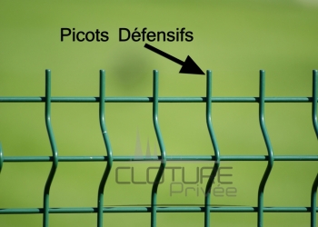 Picots Défensifs du panneau rigide vers le haut ou vers le bas ?