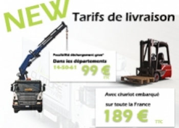 Du nouveau pour les tarifs de livraison !